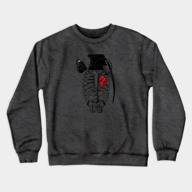 Love Grenade Crewneck Sweatshirt by flintsky